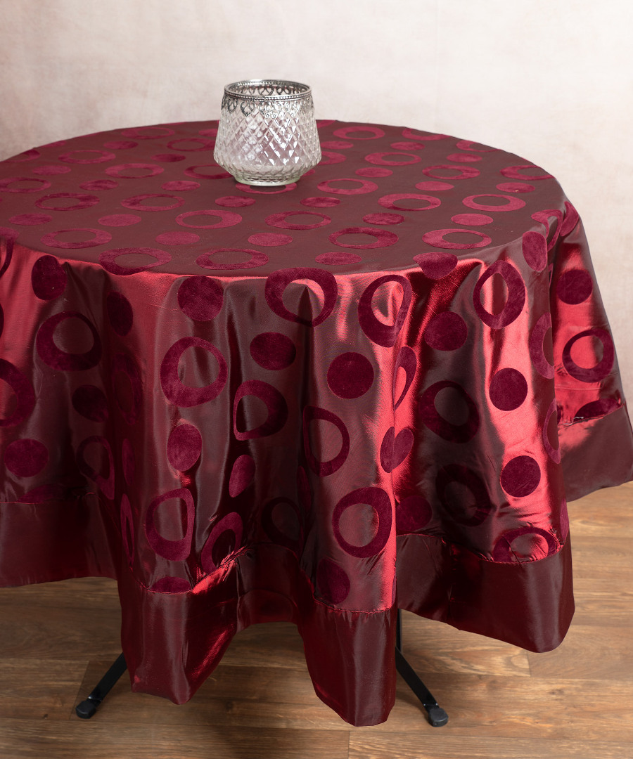 082bornto Σατέν ροτόντα 082 (170cm) μπορντώ SilkFashion - Image 1