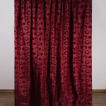 Κουρτίνα 082 (300cm x 275cm) με τρέσα μπορντώ SilkFashion