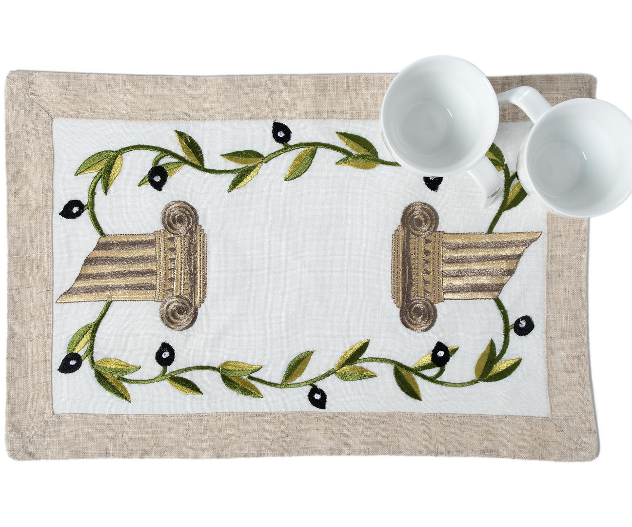 09-3-1 Ντουζίνες (12 τεμάχια) σουπλά 08 (35cm x 50cm) SilkFashion - Image 1