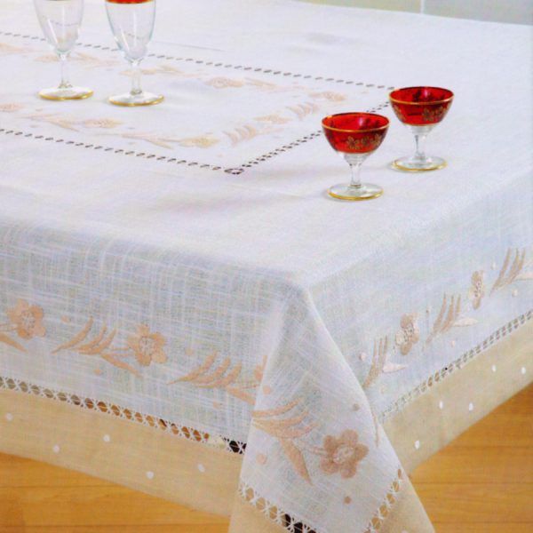 Τραπεζομάντηλο χειρός 091-1 (140cm x 180cm) SilkFashion