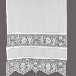 κουρτίνα 097 (90cm x 130cm) λευκό με τούνελ SilkFashion