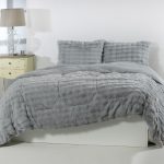 Κουβερτοπάπλωμα burble (240cm x 260cm +2 x50cm x 70cm) γκρί SilkFashion