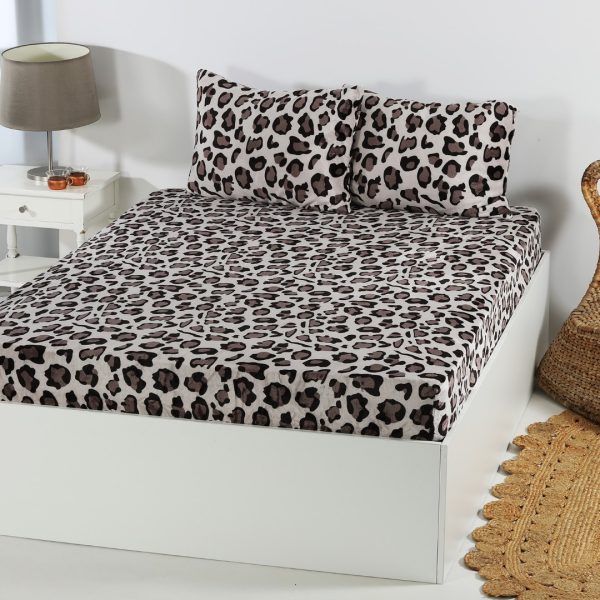 Fleece σεντόνι με λάστιχο και μαξιλαροθήκες (160cm x 200cm + 30cm) design 2 SilkFashion