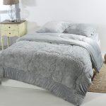 Κουβερτοπάπλωμα pv plush (240cm x 260cm) blue silver SilkFashion