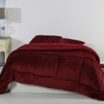 Κουβερτοπάπλωμα solid (240cm x 260cm) burgundy SilkFashion