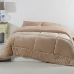 Κουβερτοπάπλωμα solid (240cm x 260cm) light brown SilkFashion