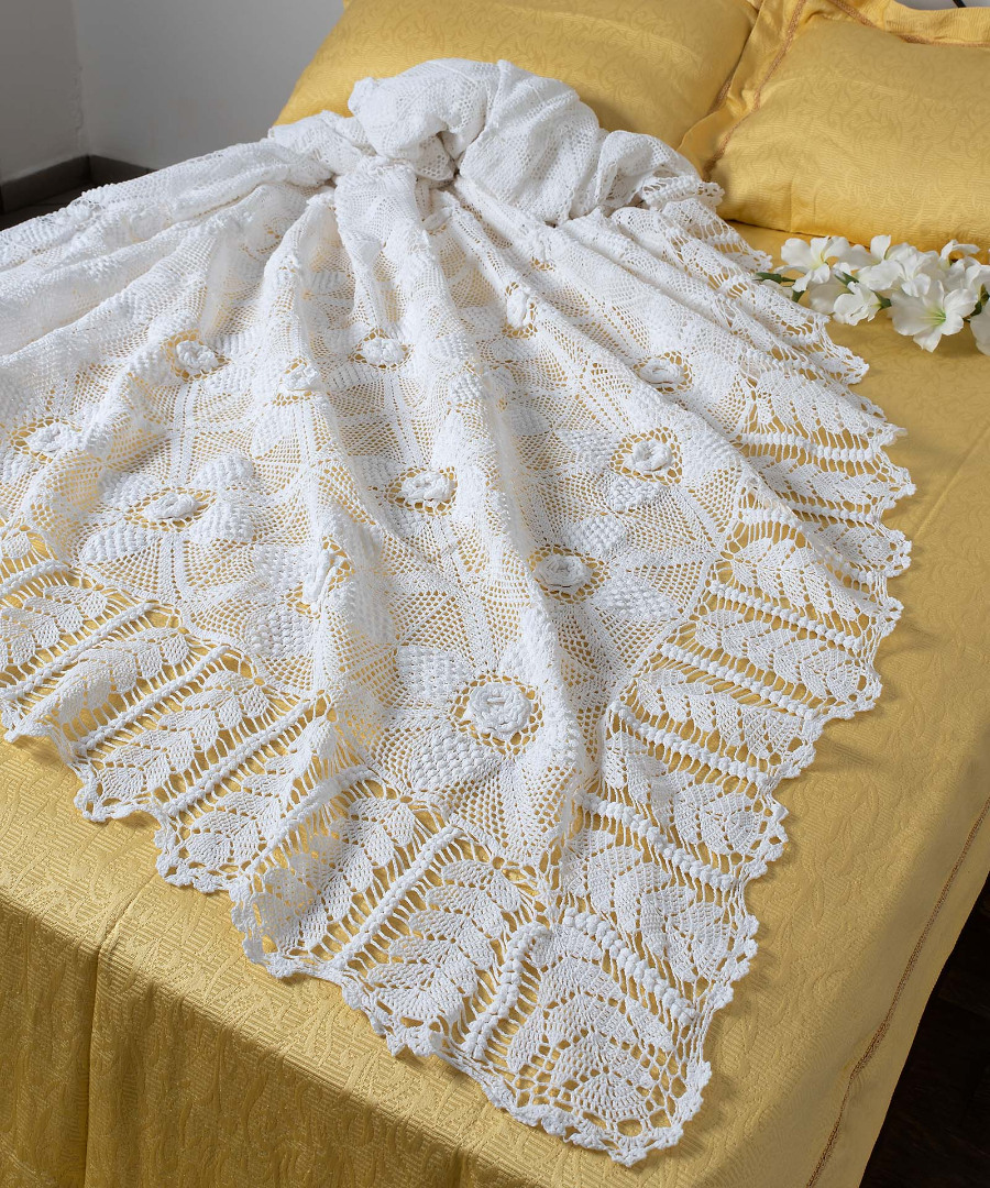 10049 Χειροποίητη πλεκτή κουβέρτα 10049 (225cm x 250cm) SilkFashion - Image 1