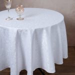 Ζακάρ ροτόντα 1010 (180cm) λευκό SilkFashion