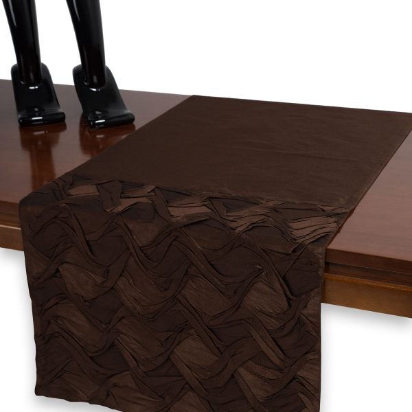 τραπεζοκαρέ  (140cm X 140cm)  1018 καφέ SilkFashion