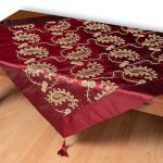 Σατέν καρέ 1028 (85cm x 85cm) μπορντώ SilkFashion