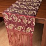 Σατέν τραβέρσα 1028 (50cm x 210cm) μπορντώ SilkFashion