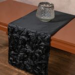 Σατέν τραβέρσα (35cm x 170cm) 1048 μαύρη SilkFashion