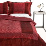 ΚΟΥΒΕΡΛΙ σετ (220cm x 240cm + 2 x 50cm x 70cm) 10507 κόκκινο SilkFashion