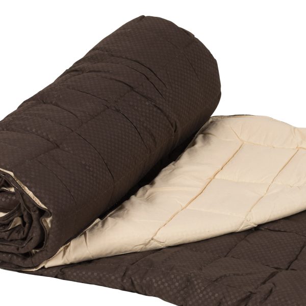 πάπλωμα (220cm x 240cm) 11053 καφέ/μπέζ SilkFashion