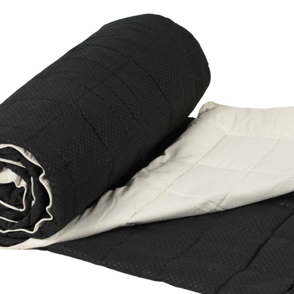 πάπλωμα (160cm x 220cm) 11053 μαύρο/ivory SilkFashion