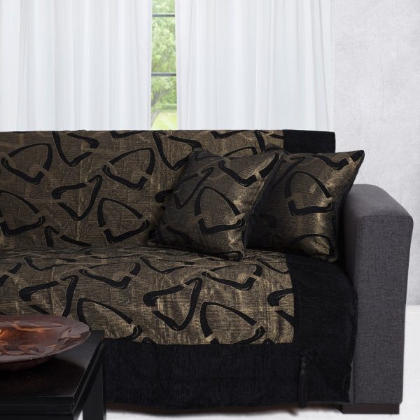 ΜΑΞΙΛΑΡΟΘΗΚΗ 11230 (45cm x 45cm) μαύρο SilkFashion