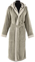 Μπουρνούζι Μακρύ Με Κουκούλα Guy Laroche Monogram Khaki-Beige