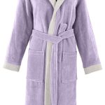 Μπουρνούζι Μακρύ Με Κουκούλα Guy Laroche Monogram Lavender