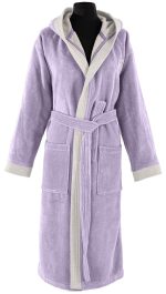 Μπουρνούζι Μακρύ Με Κουκούλα Guy Laroche Monogram Lavender