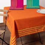 τραπεζομάντηλα ( 140cm x 180cm) 11340 πορτοκαλί SilkFashion