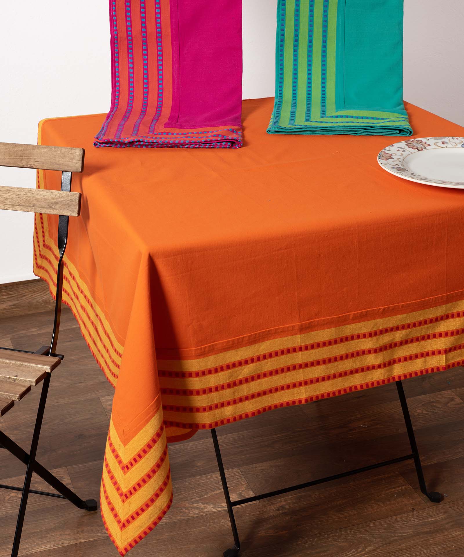 11340prasino τραπεζομάντηλα (140cm x 180cm) 11340 πράσινο SilkFashion - Image 1