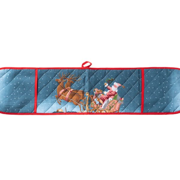 Διπλή πιάστρα 1197 (18cm x 80cm) μπλέ SilkFashion