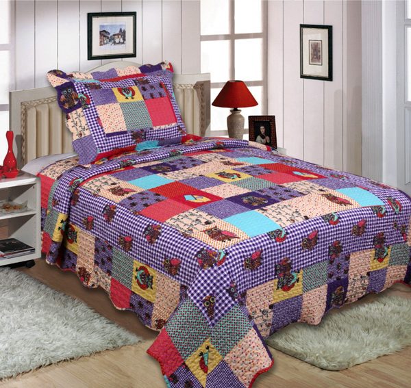 ΚΟΥΒΕΡΛΙ σετ (160cm x 220cm + 1 x 50cm x 70cm) 13-74 SilkFashion