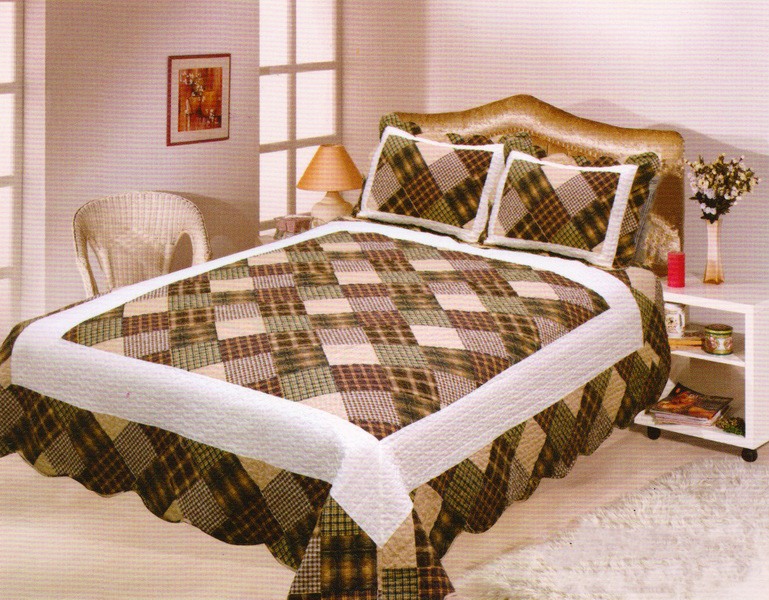 13-86a ΚΟΥΒΕΡΛΙ σετ ( 220cm x 240cm + 2 x 50cm x 70cm) 13-86 SilkFashion - Image 1