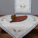 Τραπεζομάντηλο 1312 (135cm x 175cm) μπλέ SilkFashion