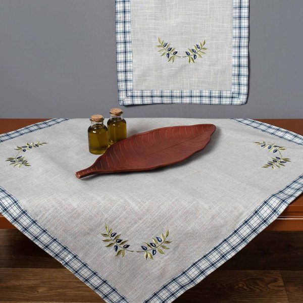Καρέ 1312 (85cm x 85cm) μπλέ SilkFashion