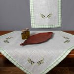 Καρέ 1312 (85cm x 85cm) πράσινο SilkFashion