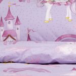LINO ΠΑΙΔΙΚΑ ΣΕΤ ΣΕΝΤΟΝΙΑ DREAMY CASTLELAND LILAC 170X260 - Image 3