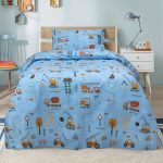 LINO ΠΑΙΔΙΚΑ ΣΕΤ ΣΕΝΤΟΝΙΑ PLAYGROUND TOWN PETROL 170X260