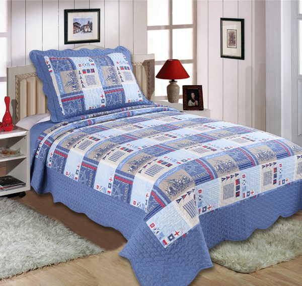 ΚΟΥΒΕΡΛΙ σετ (160cm x 220cm + 1 x 50cm x 70cm) 1511-31 SilkFashion