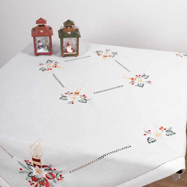 χριστουγεννιάτικο τραπεζομάντηλο ( 180cm x 180cm) 1538-1539 SilkFashion