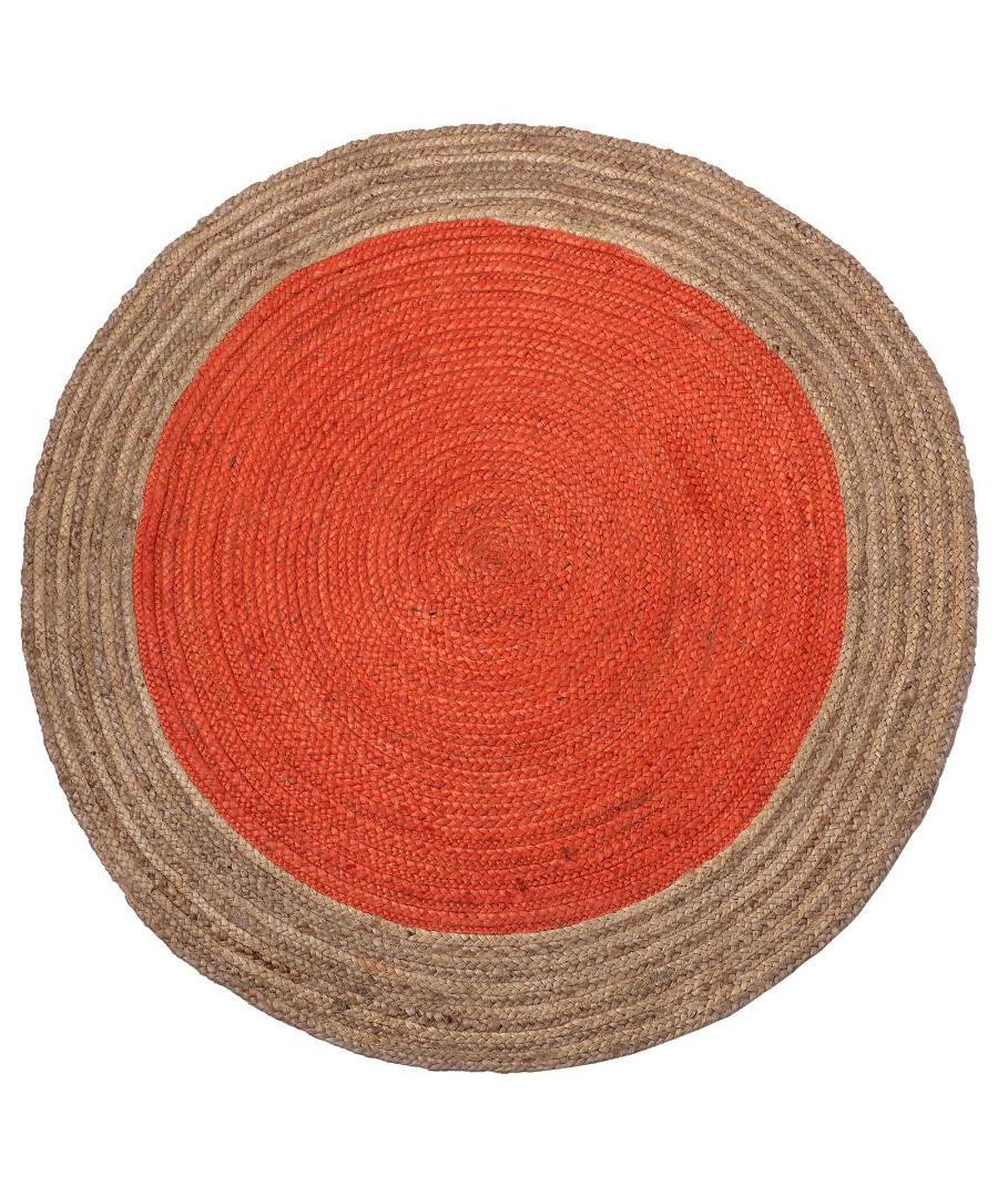 1705 Χαλί γιούτα 1705 (120cm) teracotta SilkFashion - Image 1