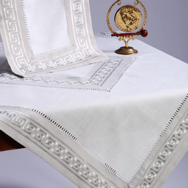 Τραπεζομάντηλο 17056 (180cm x 350cm) γκρί SilkFashion