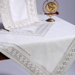 Τραπεζομάντηλο 17056 (135cm x 180cm) γκρί SilkFashion