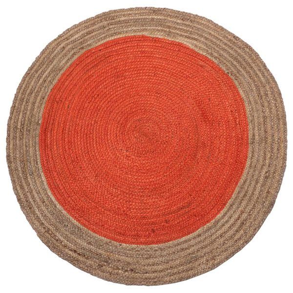 Χαλί γιούτα 1706 (150cm) teracotta SilkFashion