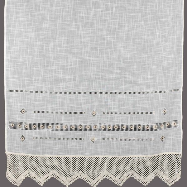 κουρτίνα 1706 (140cm x 260cm) λευκό με τούνελ SilkFashion