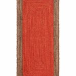 Χαλί γιούτα 1708 (70cm x 160cm) teracotta SilkFashion