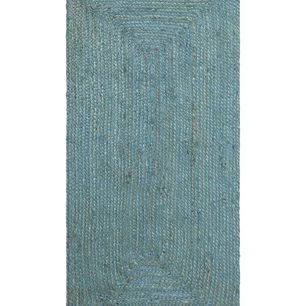 Χαλί γιούτα 1714 (70cm x 160cm) seagreen SilkFashion