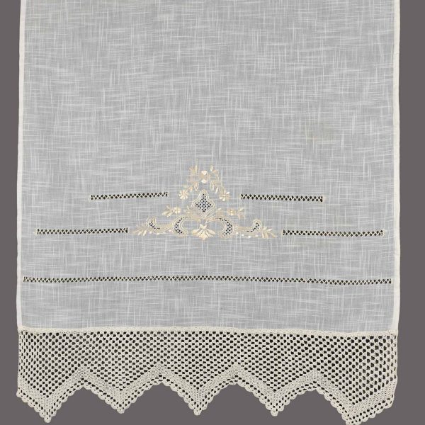 κουρτίνα 1714 (140cm x 260cm) λευκό με τούνελ SilkFashion