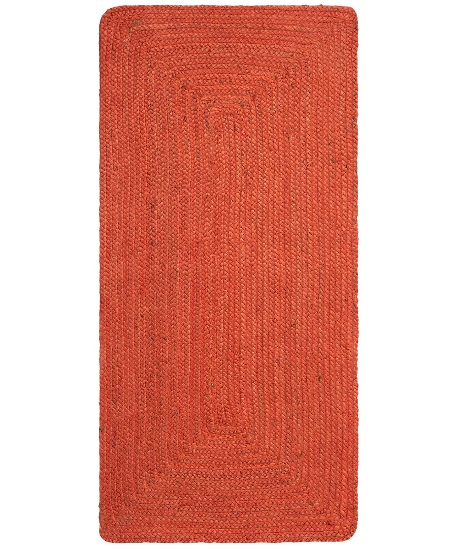 1716 Χαλί γιούτα 1716 (60cm x 130cm) teracotta SilkFashion - Image 1