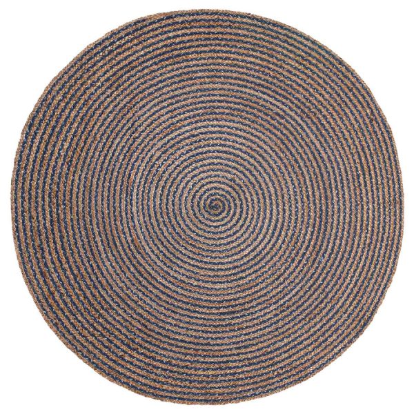 Χαλί γιούτα 1722 (150cm) blue SilkFashion