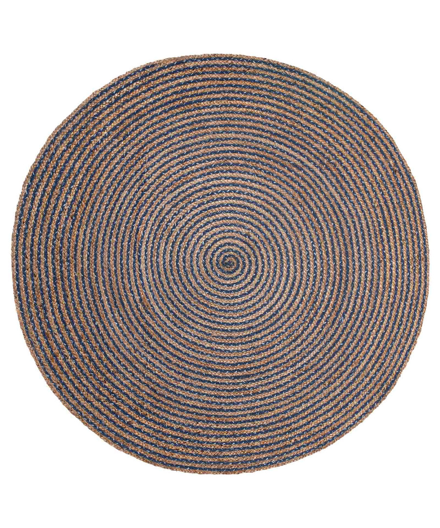 1722 Χαλί γιούτα 1722 (150cm) blue SilkFashion - Image 1