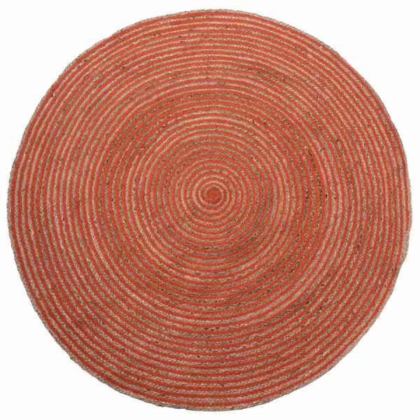 Χαλί γιούτα 1723 (150cm) teracotta SilkFashion