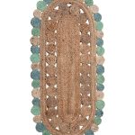 Χαλί γιούτα 1738 (60cm x 130cm) light blue SilkFashion