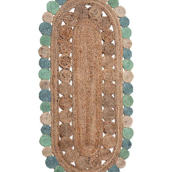 Χαλί γιούτα 1780 (70cm x 160cm) light blue SilkFashion
