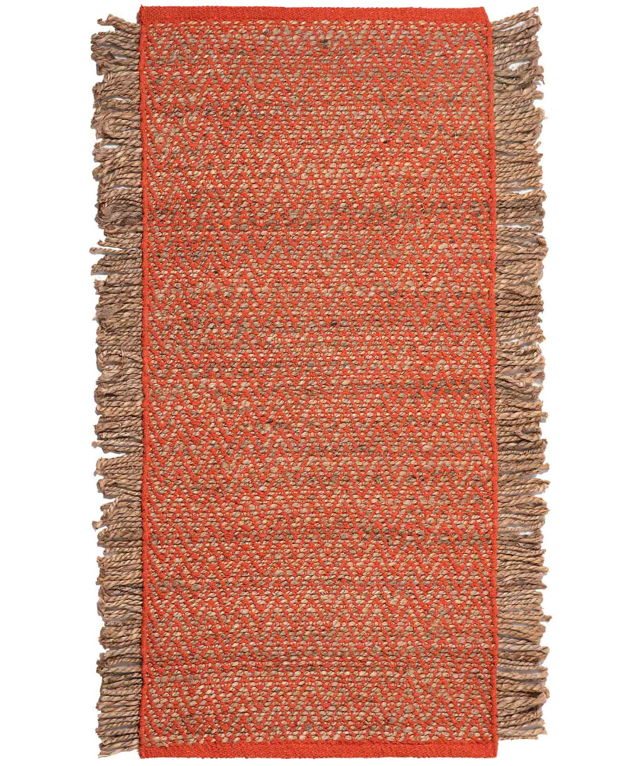 1743 Χαλί γιούτα 1743 (70cm x 160cm) salmon SilkFashion - Image 1
